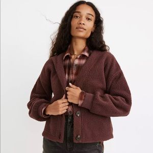 Madewell (Re)sourced Fleece Crop Cardigan